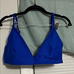 Time and Tru Vibrant Blue Bikini Top